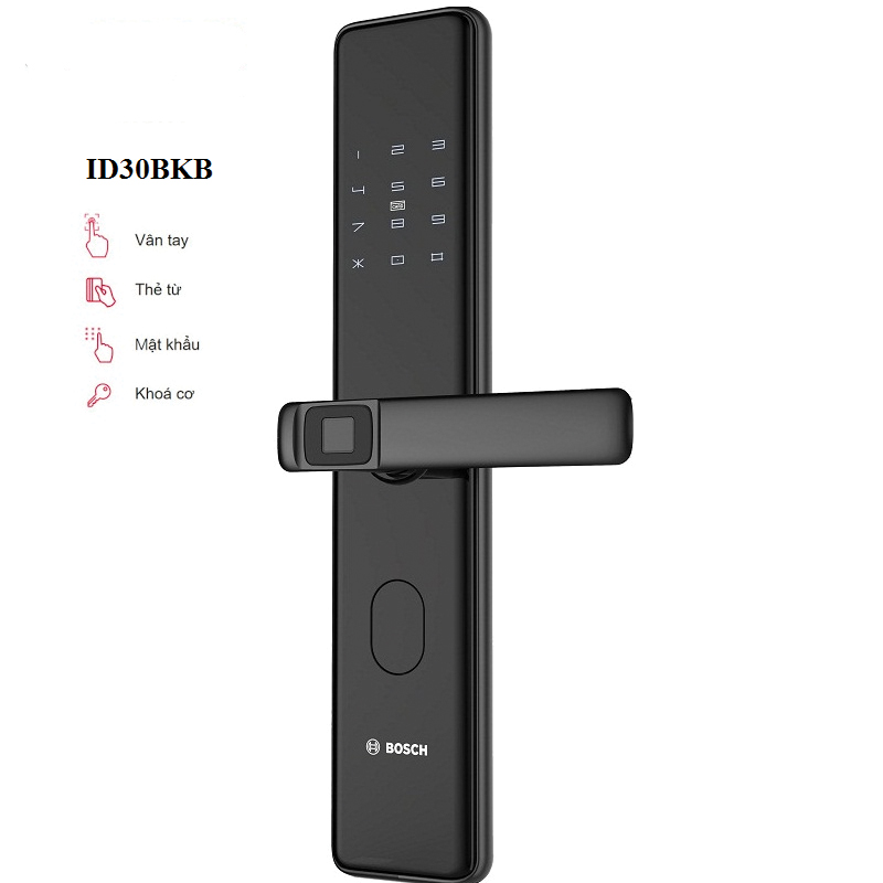 Kh&oacute;a ID30B m&agrave;u đen