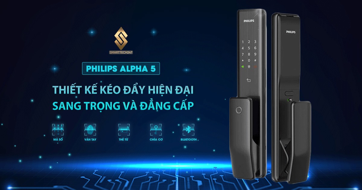 KHÓA VÂN TAY PHILIPS ALPHA -5 KHÓA VÂN TAY PHILIPS ALPHA -5